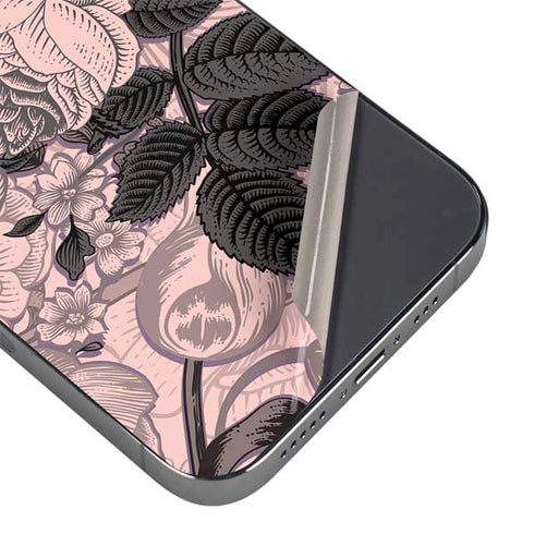 Rose Quartz Floral iPhone 16 Pro Skin